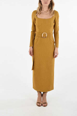 Belted BUSTIER Midi Dress