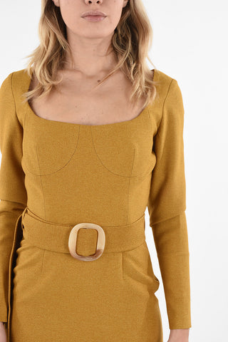 Belted BUSTIER Midi Dress