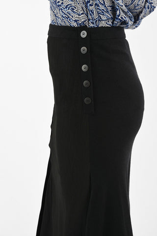 Asymmetrical Skirt With Velvet Details