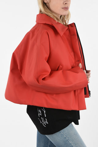 Bomber Crop con Cappuccio