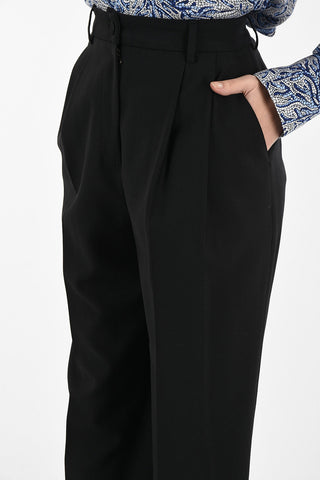 Single Pleat High Waist Palazzo Pants