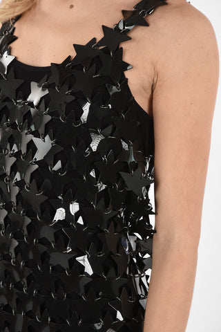 Mini Dress With Stars Applications 