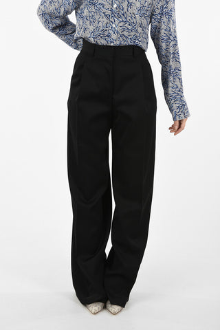 High Waist Single Pleat Palazzo Pants