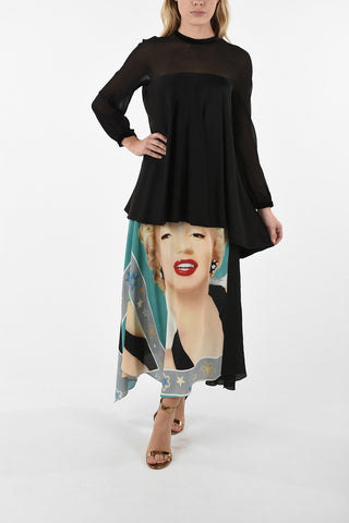 STUDIO HIEROS Blouse With Velvet Details