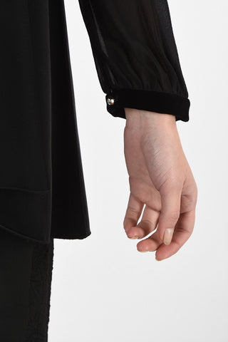 STUDIO HIEROS Blouse With Velvet Details