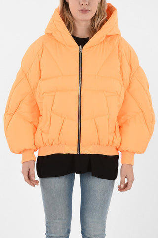 Cropped Down Jacket with Hood