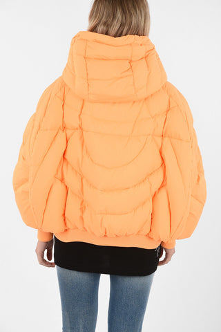 Cropped Down Jacket with Hood