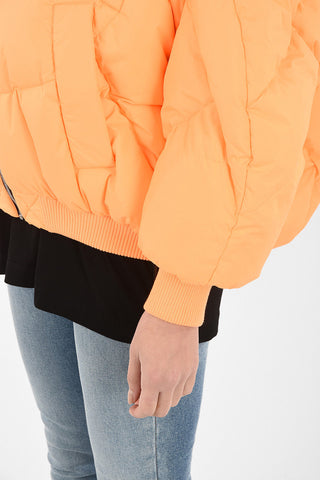 Cropped Down Jacket with Hood