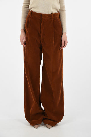 Corduroy High Waist Palazzo Pants