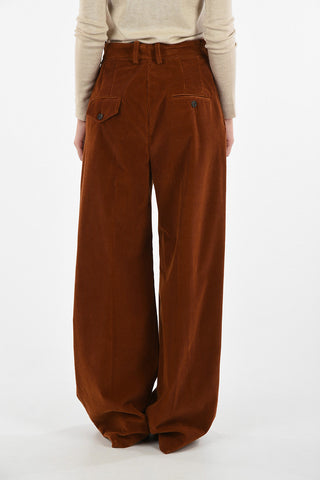 Corduroy High Waist Palazzo Pants