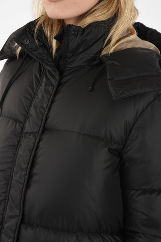 Hooded Down Jacket BLODWYN ERREseven-eights length