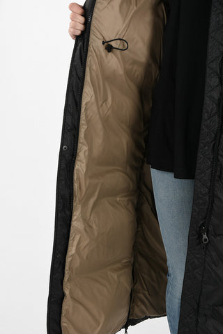 Hooded Down Jacket BLODWYN ERREseven-eights length