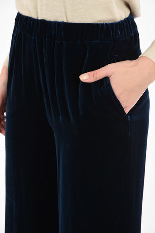 Chenille high-rise Palazzo Pants