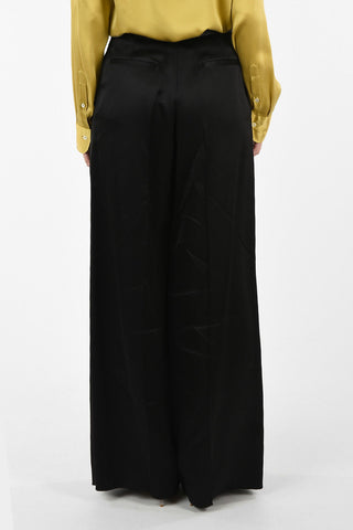 Single Pleat High Waist Palazzo Pants