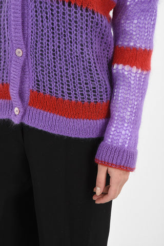 Horizontal Striped Cardigan
