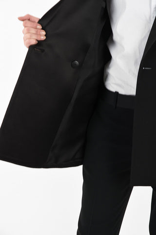 Blazer Reverse a Lancia con Dettaglio Drappeggiato