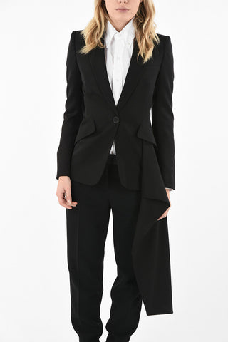 Blazer Reverse a Lancia con Dettaglio Drappeggiato