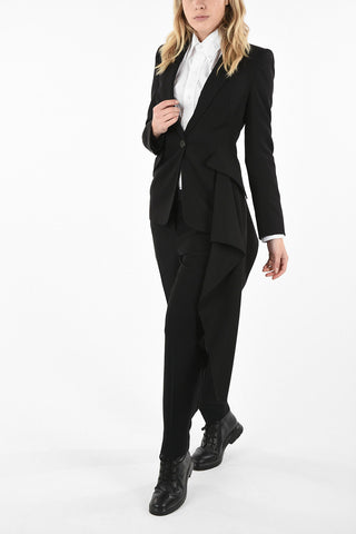 Blazer Reverse a Lancia con Dettaglio Drappeggiato