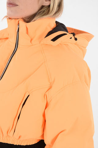 Cropped Down Jacket with Hood