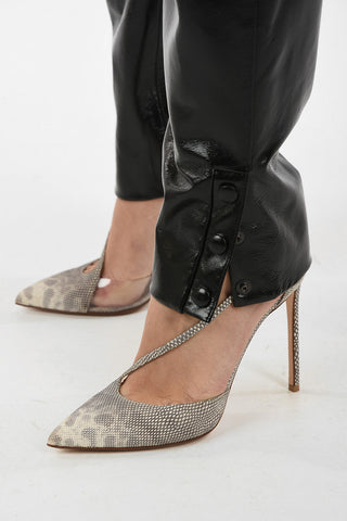 Single Pleat Leather Pants 
