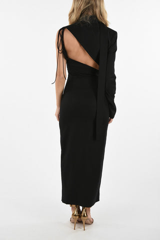 Unstructured Split-Front Dress