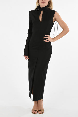 Unstructured Split-Front Dress