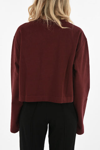 Felpa Crop ODICE Girocollo