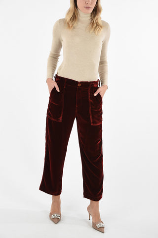 Pantaloni a Vita Alta in Ciniglia