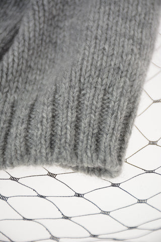 cashmere Beanie with Mesh