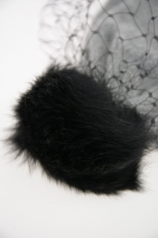 cashmere Beanie with Mesh
