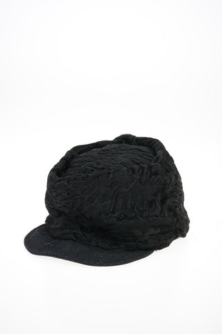 Leather Newsboy Hat