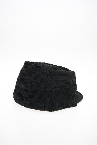 Leather Newsboy Hat
