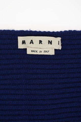 Cashmere and Wool Crochet Scarf