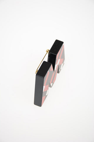 Monogram RESIN Brooch