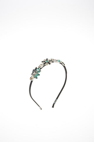 Hadband with Foral Jewel Applications
