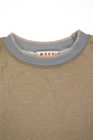 Maglia Girocollo in Cotone e Cashmere L/S
