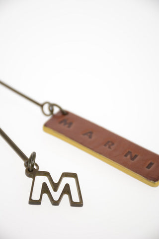 Monogram Key Holder with Leather Detail