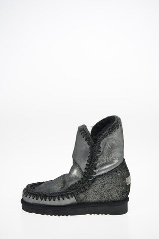Shearling ESKIMO Pull On Booties with Inner Platform 8.5cm