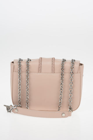 Leather Mini Saddle Bag With Removable Chain