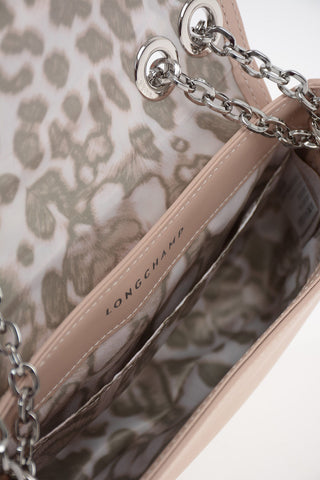 Leather Mini Saddle Bag With Removable Chain
