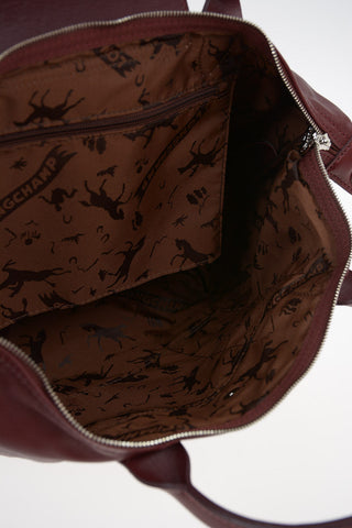 Leather Tote Bag With Removable Shoulder Strap