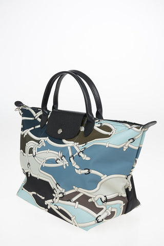 Printed Fabric Double Handle LE PLIAGE Bag 