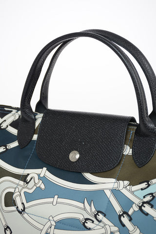 Printed Fabric Double Handle LE PLIAGE Bag 