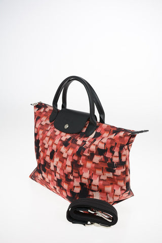 Printed Fabric Tote Bag With Removable Shoulder Strap