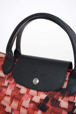 Printed Fabric Tote Bag With Removable Shoulder Strap
