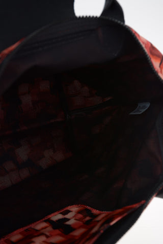 Printed Fabric Tote Bag With Removable Shoulder Strap
