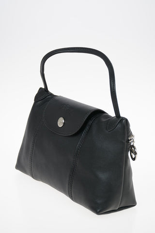 Leather Mini Bag with Shoulder Strap