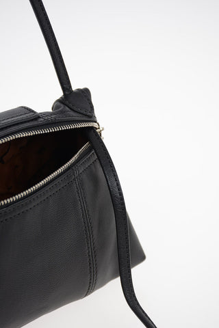 Leather Mini Bag with Shoulder Strap