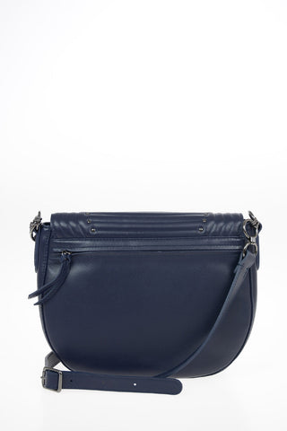 Leather Saddle Bag With Adjustable Shoulder Strap
