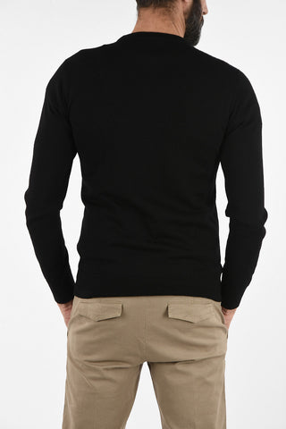 Maglia Girocollo in Lana con Ricamo